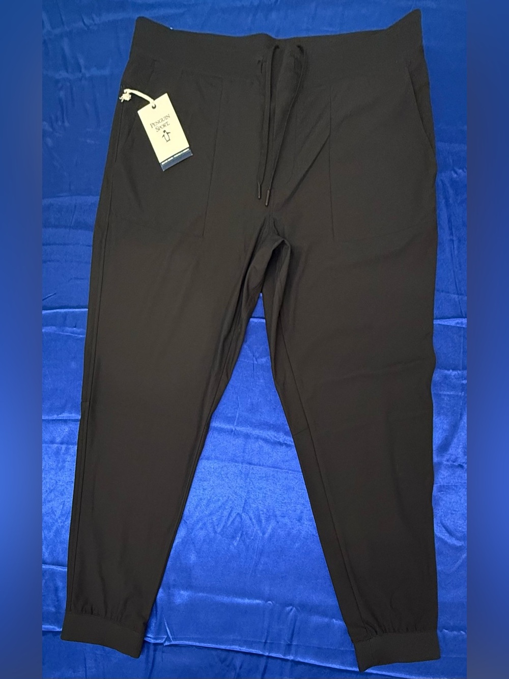 Original Penguin Sport Black Joggers Midweight Lounge Pant Men’s XL Slim Fit